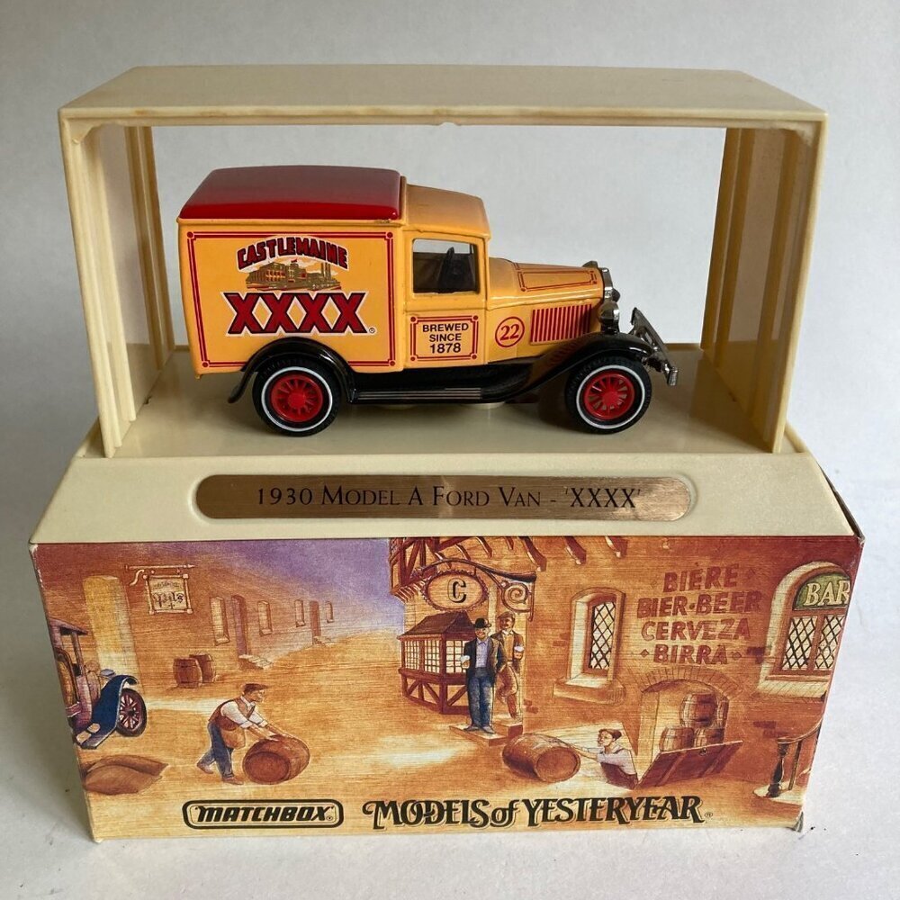 Matchbox Models of Yesteryear 1930 Model A Ford Van Castlemaine Diecast w/Box